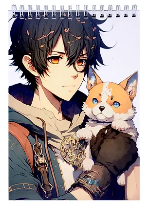 Блокнот А5 60л кл. "Аниме для мальчиков" спираль 3000138