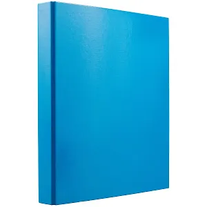 Папка архивная 35мм А4 "Neon" 4 кольца, голубой