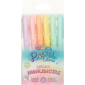 Текстовыделители Colorino, Pastel, 6 цветов