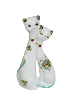 Фигурка Кошки со стразами (13см) (101-096) 2434291