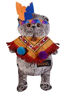 Мягкая игрушка Басик в костюме индейца (19 см) (Ks19-070)