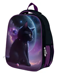 Ранец ERGONOMIC LIGHT 2 "КОСМОКОТИК" 2 отд., 38*29*19см, жестк. каркас, с брелком