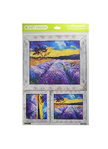 Рисовая бумага для декупажа Craft Premier, A3, 25г/м, Лавандовый закат