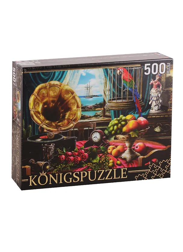 Пазл Натюрморт с граммофоном Konigspuzzle 500 элементов ХК500-6312 2798112 — 1