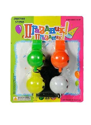 Праздник Праздник Игровой набор Свисток (456254-B) (4шт.) (блистер) 2391057