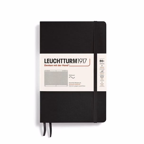 Записная книжка B6+ 61л кл. "Classic" мягк.обл., цвет черный, Leuchtturm1917 3183959 — 1
