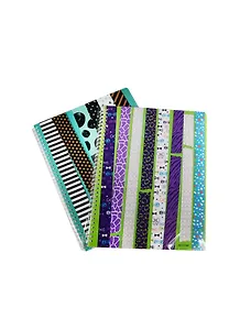 Тетрадь в клетку Trees Yiwu, "Красочные полосы", А4, 80 листов, в ассортименте