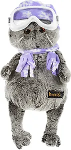 Мягкая игрушка Басик-лыжник (30 см) (Ks30-049)