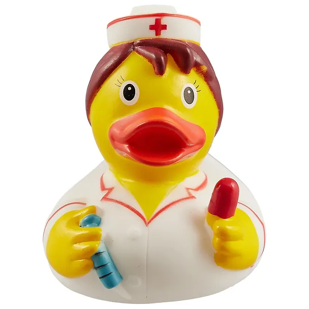 Игрушка для ванной, уточка резиновая FUNNY DUCKS "Уточка медсестра 2" (1886) 2530531 — 2