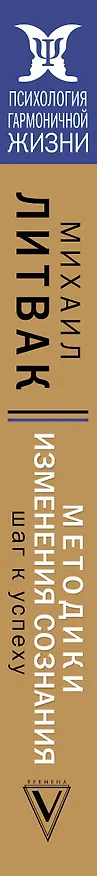 Книга Методики изменения сознания: шаг к успеху (Михаил Литвак) — 3