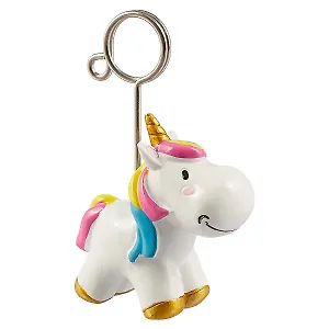 Держатель д/визиток Единорог с разноцветной гривой (полистоун) (9 см) (12-FENGDA-CB15420A/422A