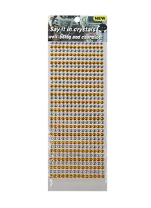 Стразы -бусины большие (1461-4A/6) (белые/желтые)