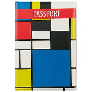 Обложка для паспорта Пит Мондриан (ПВХ бокс)