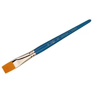 Кисть художественная №22 "Галерея", синтетика, плоская, короткая ручка, Гамма