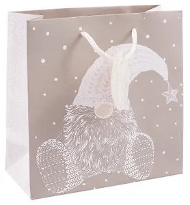 Пакет А5 17*17*7,5 "Гномик" НГ, бум.мат.ламинат