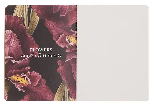 Записная книжка «Blossom. Irises on black» А6, 32 листа, нелинованная, сшивка 3077744 — 4