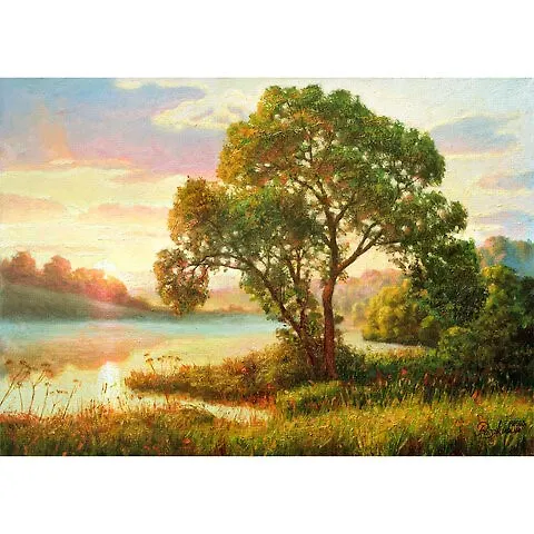 Картина стразами (алмазная мозаика) 40*50 см, ОСТРОВ СОКРОВИЩ "Мелодия заката", без подрам., 662582 2875831 — 1