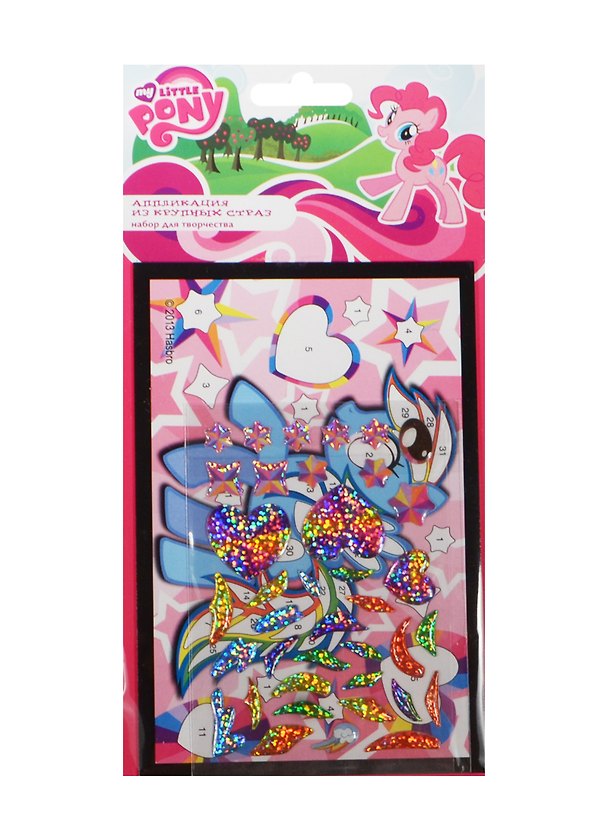 Набор д/творч. MultiArt Мозаика из круп. страз My Little Pony (TKC-KC006P-MLP) (180619) (3+) (упаковка) (УП/48шт) (в кор. 4х2уп.) 2496058 — 1