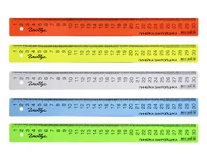 Линейка закройщика 30см флуор., ассорти, Стамм