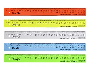 Линейка закройщика 30см флуор., ассорти, Стамм 3135961