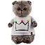 Мягкая игрушка Басик в футболке с короной (30 см) (Ks30-175) — 2854998 — 1
