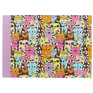 Альбом для рисования Unnika, "Веселый балаган (графика)", А4, 20 листов, на склейке