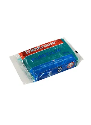 Пластилин 50гр зеленый, инд.уп., Erich Krause 240356