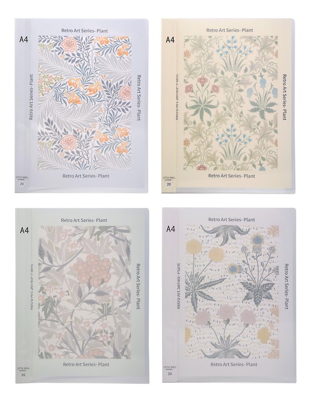 Папка с файлами «Flowers» А4, 20 файлов, в ассортименте 3103005 — 1