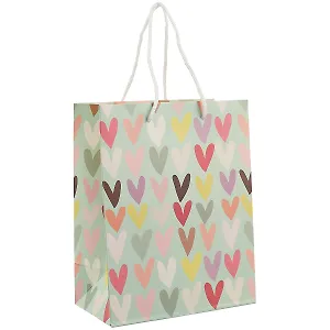 Пакет А5 23*18*10 "Разноцветные сердца.Basic" нейтр., бум.мат.ламинат