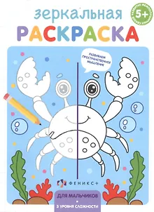Зеркальная раскраска. Для мальчиков