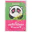 Записная книжка А6 56л кл. "Для отПАНДных мыслей" скрепка, обложка с гелевым наполнением, глиттер внутри, морозостойкий — 262385 — 1