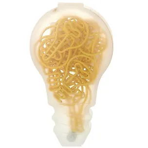 Набор скрепок Лампочка, желтый (18шт) (DM0001) 2372265