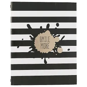 Тетрадь на кольцах в клетку Academy Style, Smile more, 120 листов