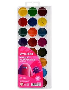 Акварельные краски 24 цвета, Art idea