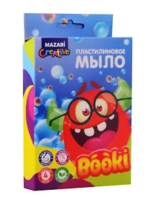 Набор для творчества Пластилиновое мыло MAZARI, 4 цвета, 60 гр., стек, картонная коробка