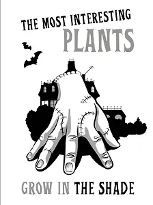 The most interesting plants grow in the shade. Вещь. Блокнот в точку