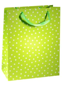 Пакет подарочный бумажный А3 32*42*11.5 "Нежный горошек", жен., мат. ламинат, Kairui