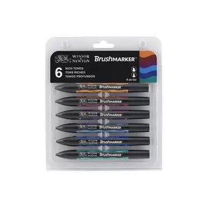 Набор маркеров Brushmarker 6шт. насыщенные оттенки (набор) — 350612 — 1