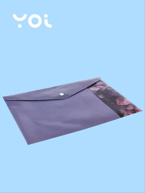 Папка -конверт «Fleur» А4 на кнопке, Yoi 3070664 — 2