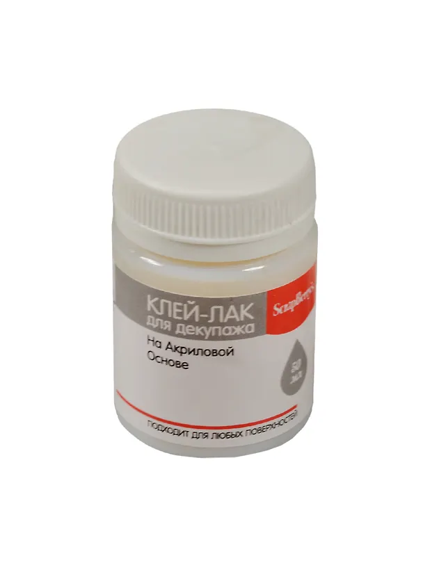 Клей-лак для декупажа на акриловой основе (SCB31101) (50мл) (ScrapBerry`s) 2546300 — 1