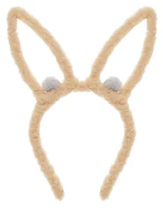 Ободок Ушки Зайчик (коричневый) (плюш) (12-03677-OB5) (Lafilaf)