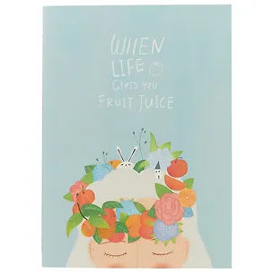 Тетрадь в линейку JoyTop, Life gives you fruit juice, B5, 38 листов, в ассортименте 249212