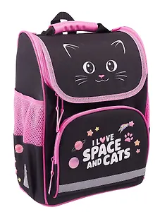 Ранец "Dark kitten" 1 отделение, 35*28*18 см, 3 кармана, эргономичная спинка