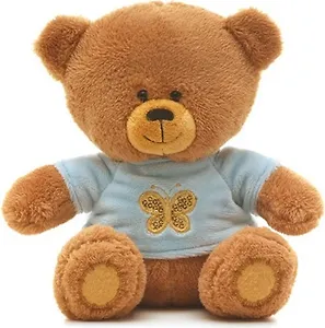 Мягкая игрушка Медвежонок Масик с золотой бабочкой (озвученный) (LA 8546)