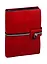 Ежедневник недат. А5 160л Линкольн красный, кожзам, мягкий переплет, застежка магнитный клапан, тонир.блок, ляссе — 255528 — 1