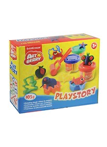 Пластилин «Playstory», 3 цвета, 35г, на растительной основе, Erich Krause