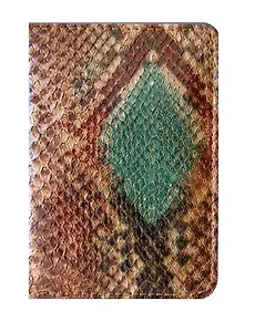 Обложка для паспорта кож/зам "Змея", J.Otten