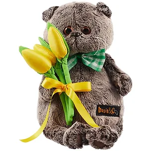 Игрушка мягкая Budi Basa, Басик с желтыми тюльпанами Ks22-138 2782257