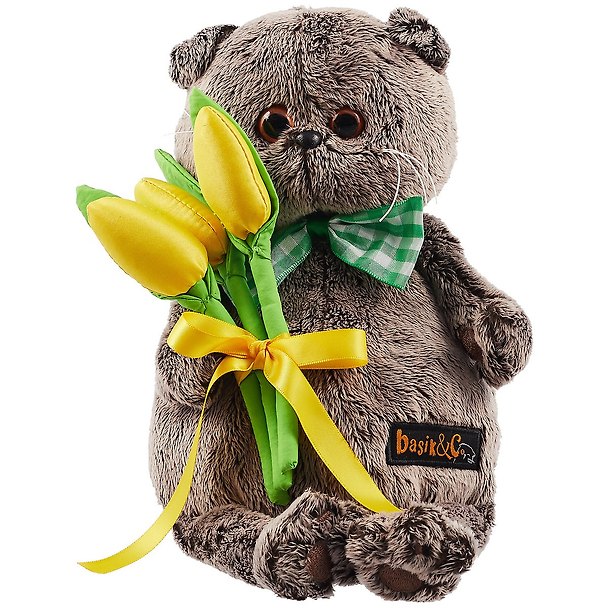 Игрушка мягкая Budi Basa, Басик с желтыми тюльпанами Ks22-138 2782257 — 1