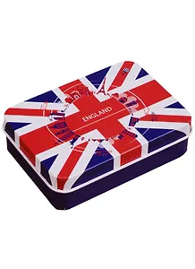 Шкатулка Британский флаг (9х7х3) (металл) (12-21695-England)